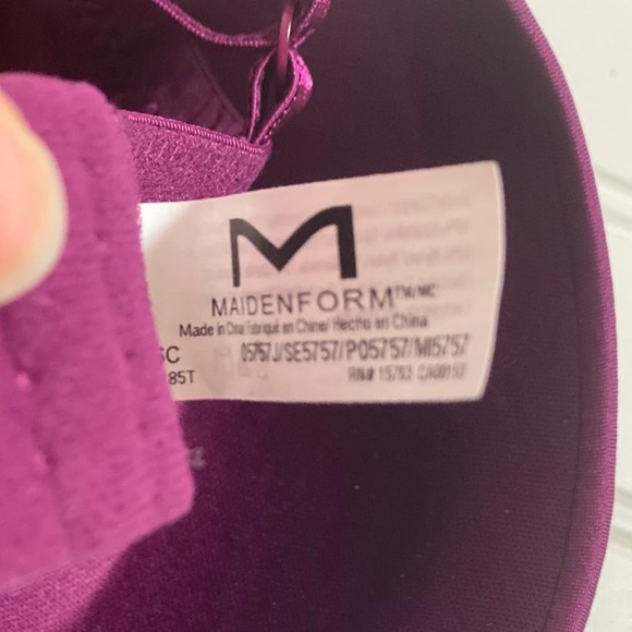 MAIDENFORM Purple Laced Push Up Bra Size 36C - Picture 4 of 6